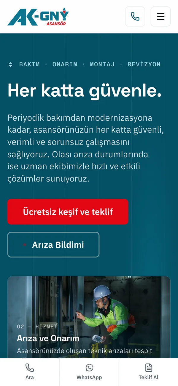 Mobil açılış ekranı