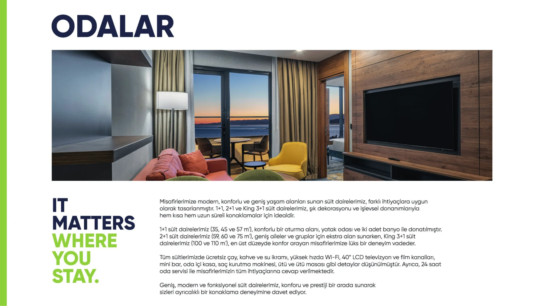 Factsheet, odalar