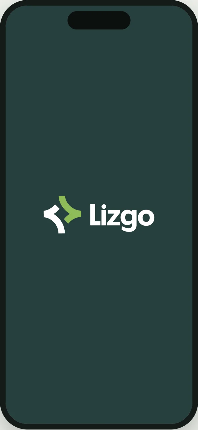 Lizgo mobil uygulama ekranı