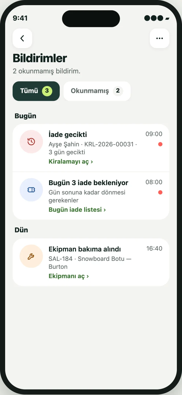 Lizgo mobil uygulama ekranı