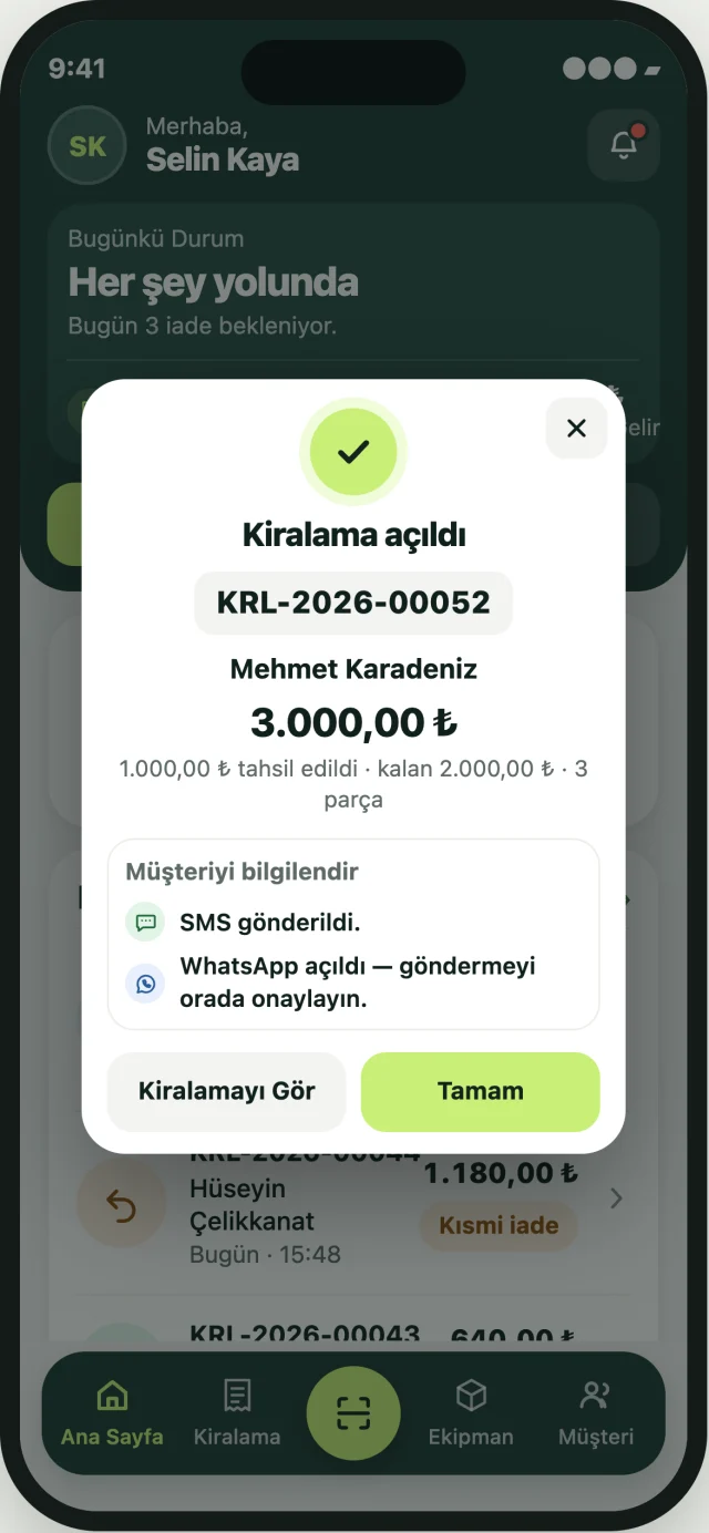 Lizgo mobil uygulama ekranı