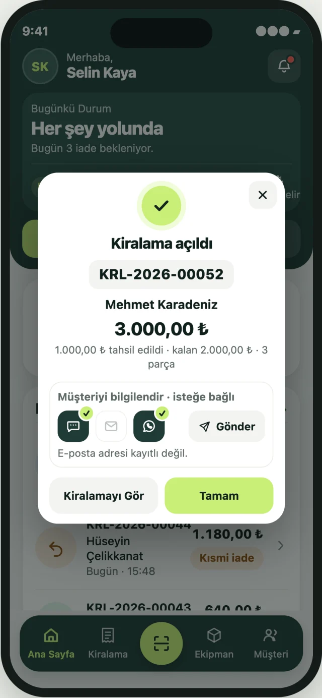 Lizgo mobil uygulama ekranı