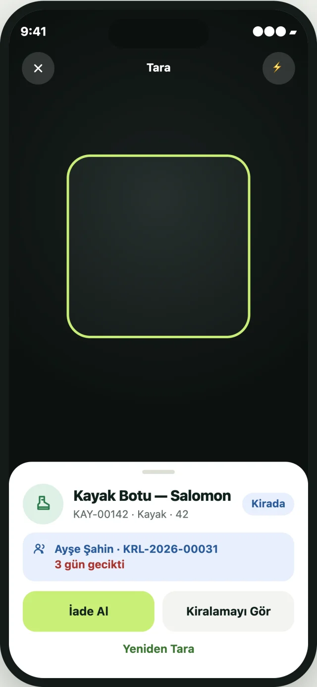 Lizgo mobil uygulama ekranı