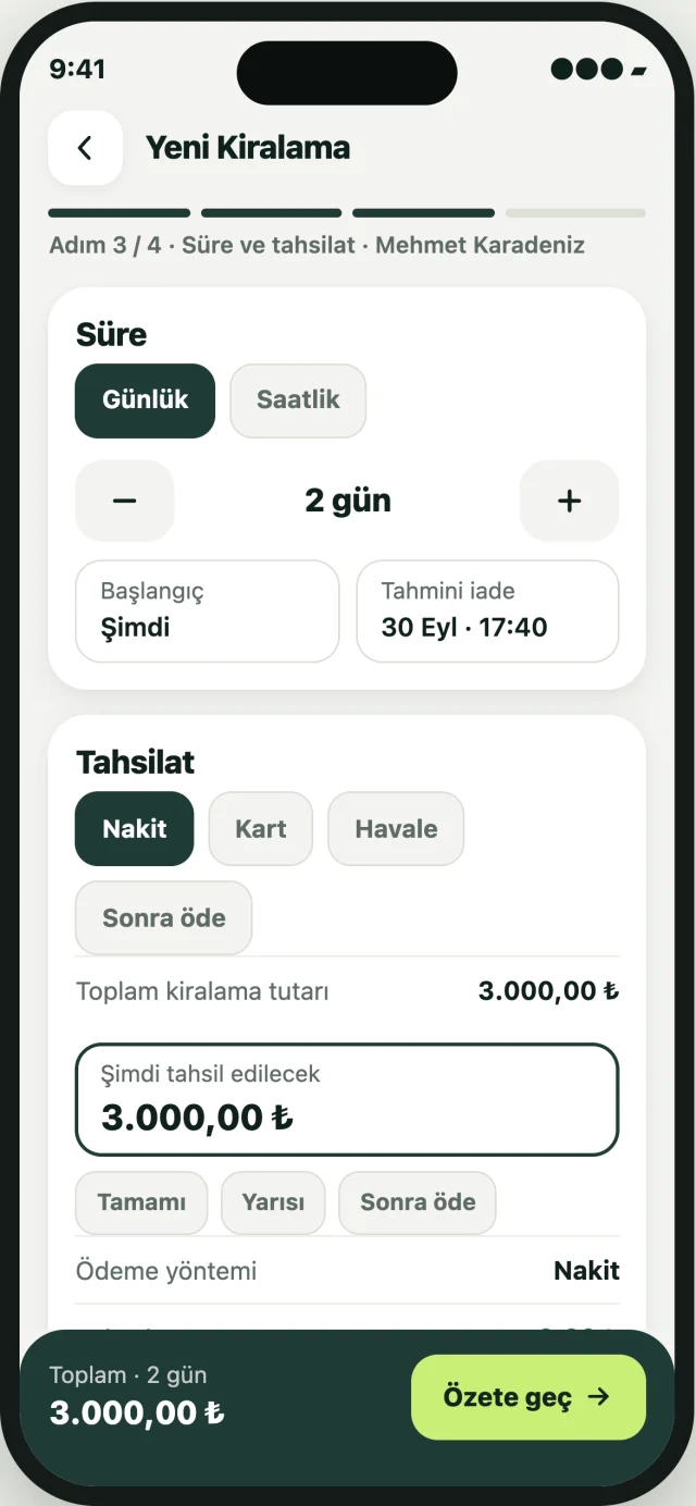 Lizgo mobil uygulama ekranı